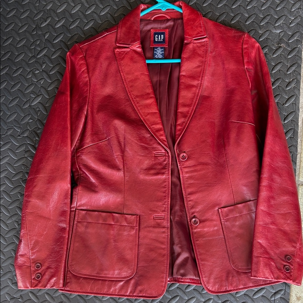 GAP Women's Red Blazer Jacket